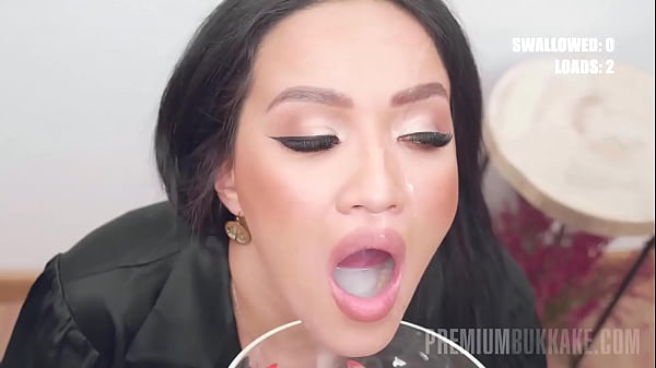 Sensual Asia Vargas is back again. This time she wants even more facial and surprises from her exciting bukkake session. Asia is never disappointed as she receives even more loads of cumshot and watch Asia gulps it down fervently down her lusty throat.