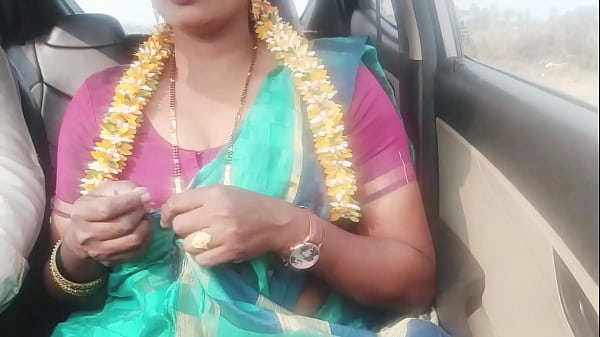 Indian car sex.housewife with husbend's father long drive for fucking. Telugu dirty talks.