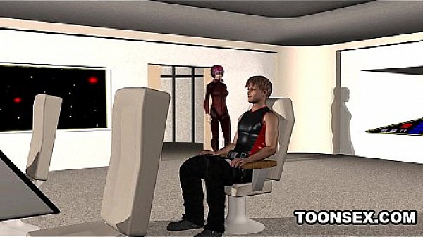 3D cartoon emo babe sucks cock and gets fucked