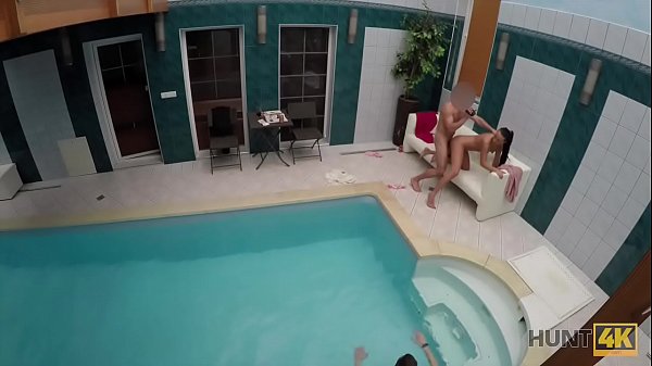 HUNT4K. Sex adventure in the private swimming pool