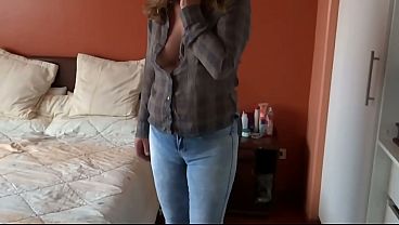 Stepmother with a big ass loves anal sex, gets on all fours and begs for cock