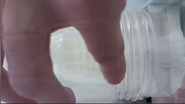 Fucking My Clear Toy to a Couple of Orgasms