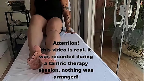 Patient being touched by therapist until orgasm - Tantric massage - VIDEO REAL