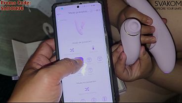 I masturbate with DUOGLOW by SVAKOM and my man destroys my asshole