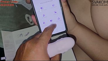 I masturbate with DUOGLOW by SVAKOM and my man destroys my asshole