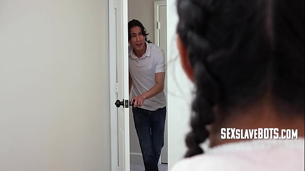 Stepbro Mods Stepsister's Play Bot &amp; She Starts Eating Out Her Owners Pussy | SexSlaveBots